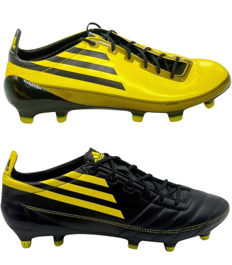 adidas adizero f50 boots in black and yellow from 2010